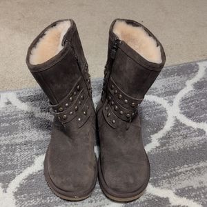 Women's Brown Studded Boots uggs